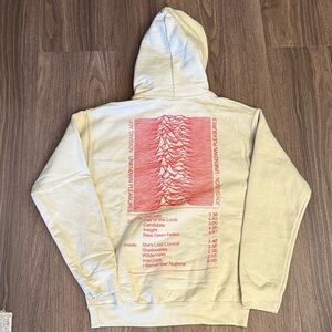 NWT Joy Division Color bars, Graphic Hoodie - beige size small
